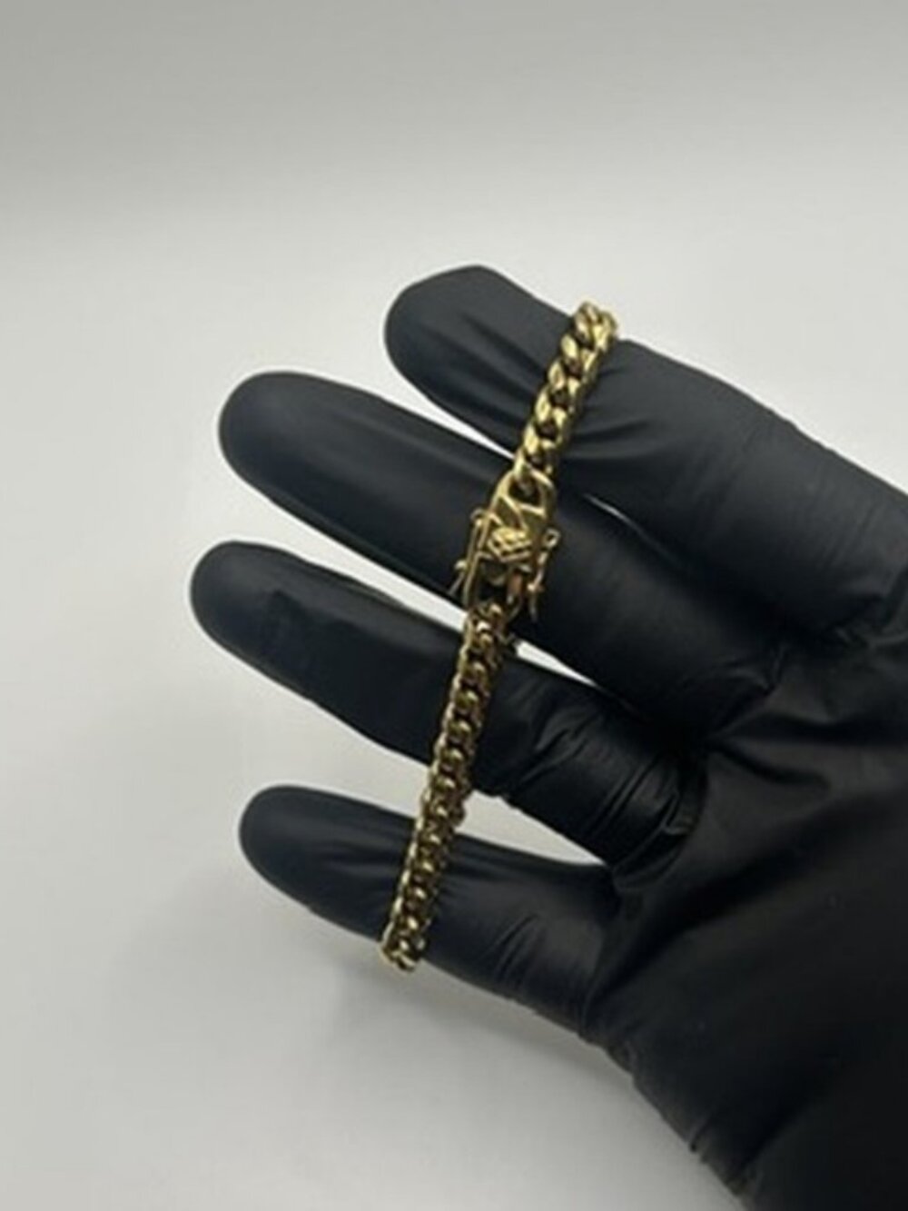 Classic Gold Cuban Link Bracelet 6mm 8 Inch Solid Waterproof Mens Everyday New